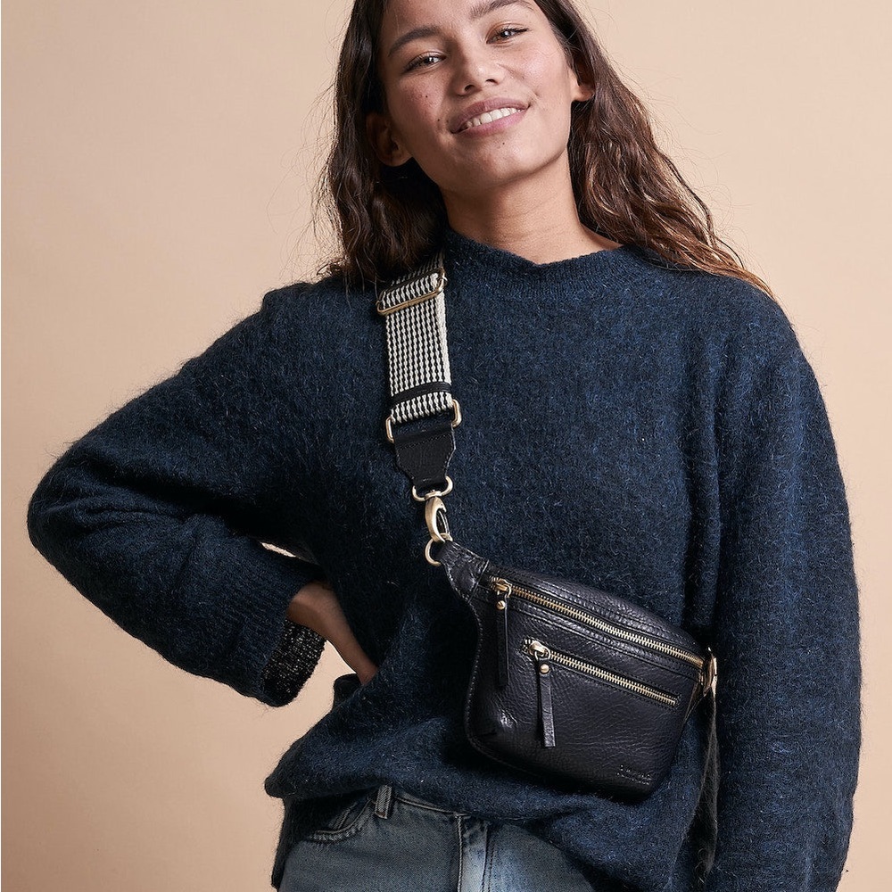 O My Bag Beck's Black Stromboli Leather Bum Bag Amsterdam
